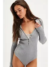 Free People Ready For It Bodysuit | Grey