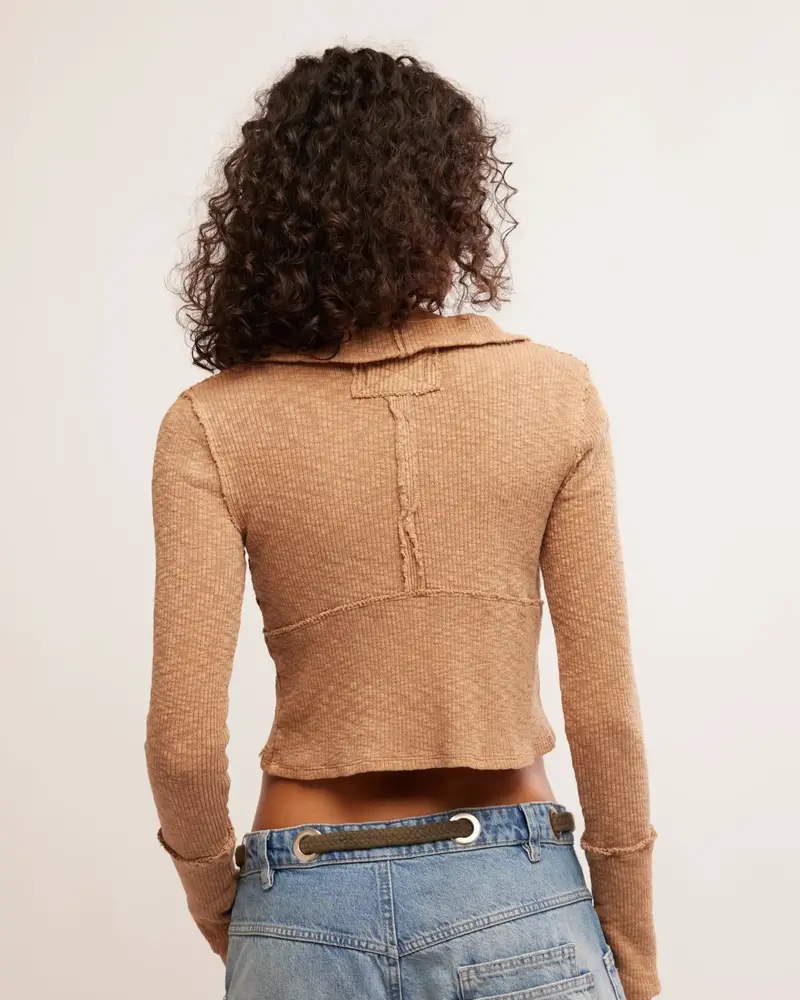Free People Midnight 1/2 Zip | Tobacco