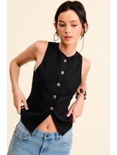 Lennie Waistcoat Vest | Black