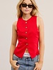 Free People Lennie Waistcoat Vest | Red