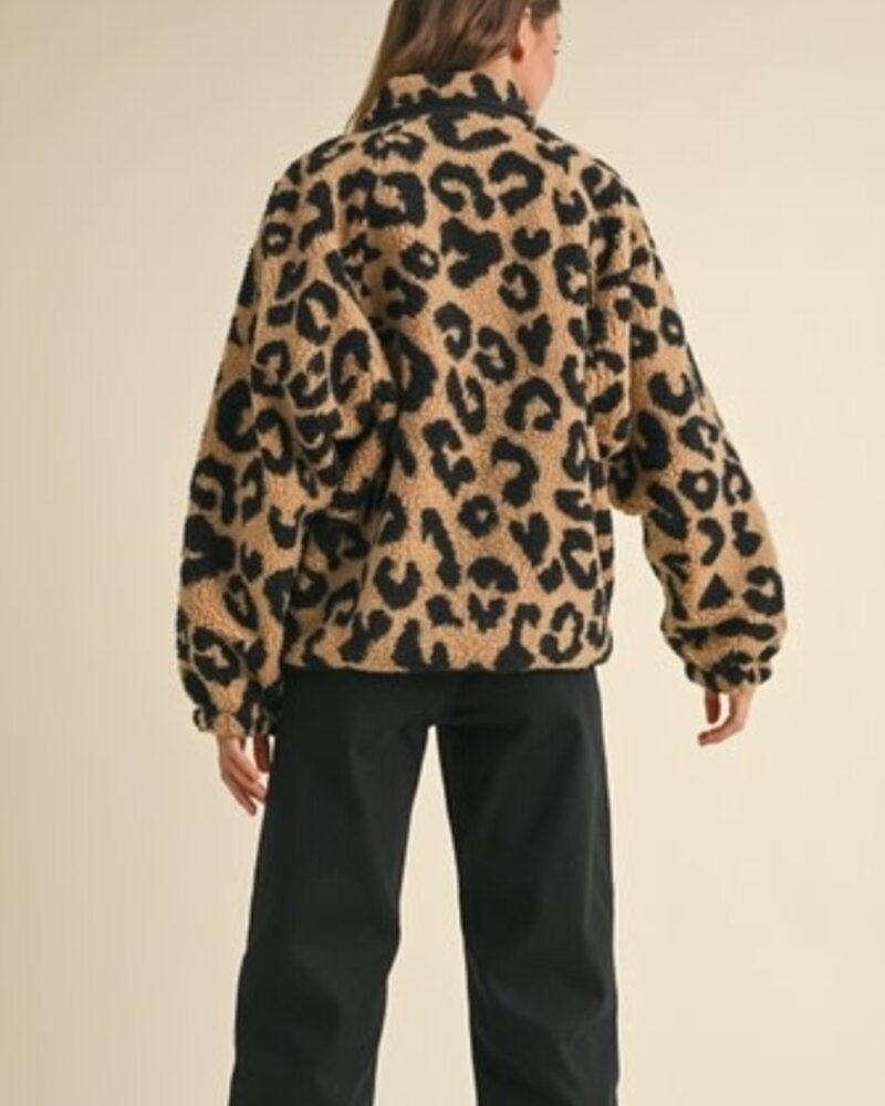 Sam Leopard Sherpa Jacket