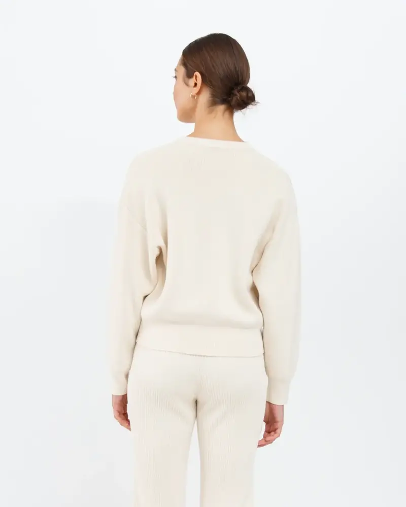 Olivia Knit Crew | Cream