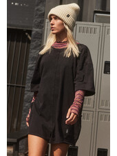 Free People Hot Shot Tee Romper | Black