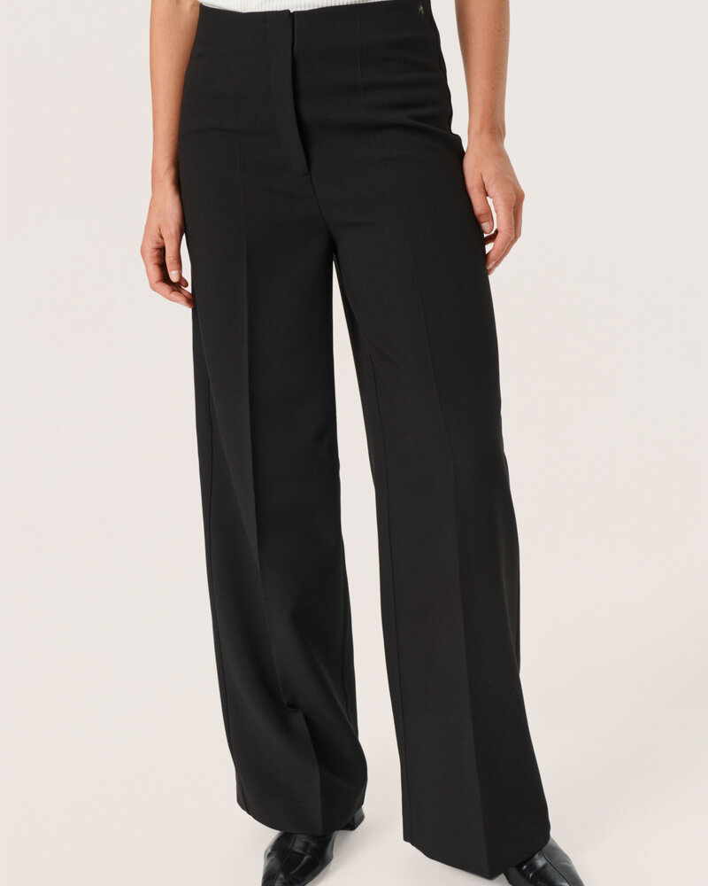 Corinne Wide Long Pants | Black