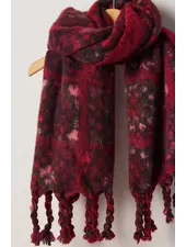 Free People Kaleidiscope Blanket Scarf | Red