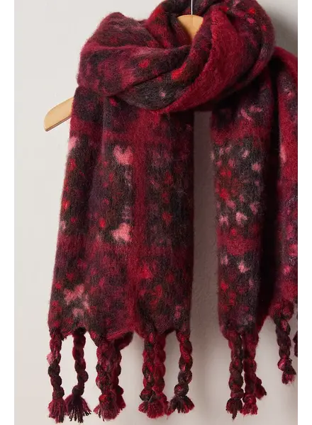 Free People Kaleidiscope Blanket Scarf | Red