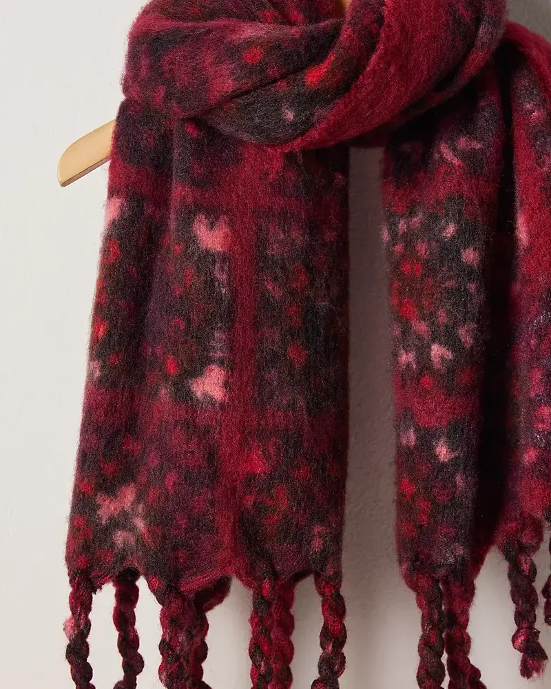 Free People Kaleidiscope Blanket Scarf | Red