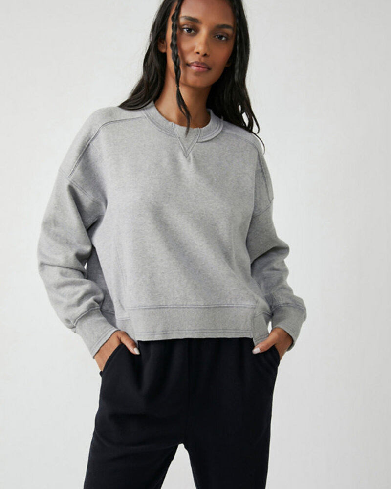 Free People Intercept Pullover | Heather Grey