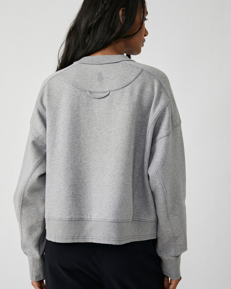Free People Intercept Pullover | Heather Grey