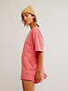Free People Hot Shot Tee Romper | Hibiscus