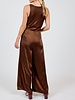 Warm Tea Cowl Neck Jumpsuit