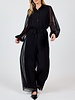 Gathering Button Up Jumpsuit