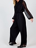 Gathering Button Up Jumpsuit