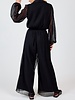 Gathering Button Up Jumpsuit
