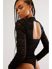 Free People Angelina Bodysuit | Black