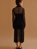 Scarlett Mock Neck Lace Maxi Dress