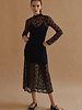 Scarlett Mock Neck Lace Maxi Dress