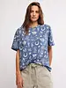 Free People Painted Floral Tee | Navy Combo