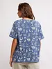 Free People Painted Floral Tee | Navy Combo