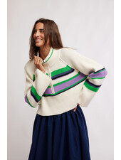 Free People Greta Half Zip | Swirl Combo