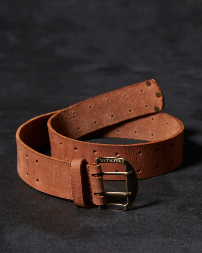 Free People Double Cross Belt | Brown