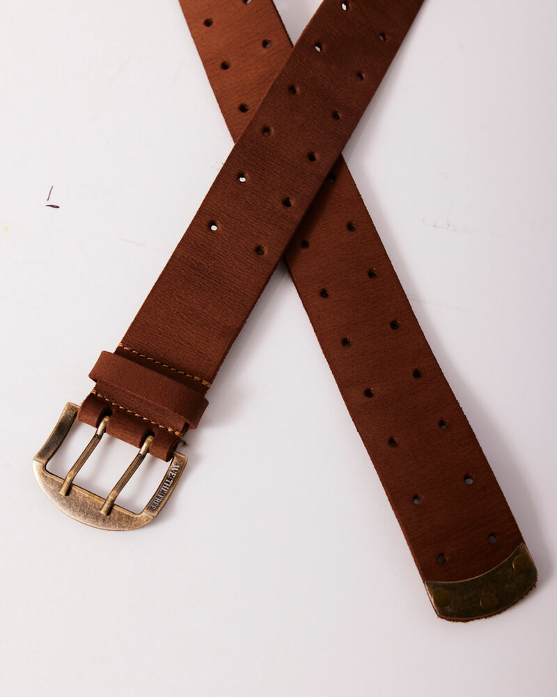 Free People Double Cross Belt | Brown