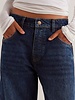 Free People Good Luck Mid-Rise Barrel Jeans | Deep End
