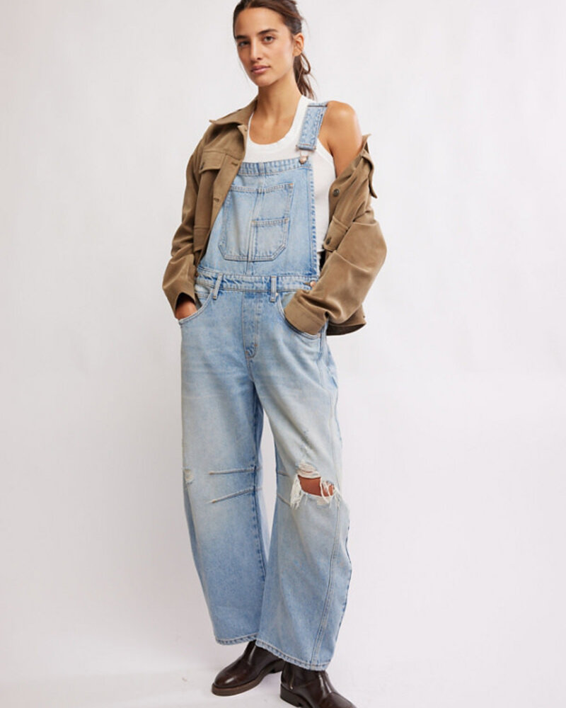 Free People Good Luck Barrel Overalls | Going Steady