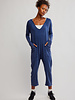 Free People Hot Shot Long-Sleeve Onesie | Midnight
