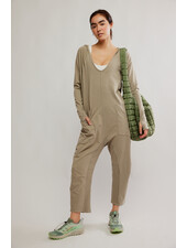 Free People Hot Shot Long-Sleeve Onesie | Sage Stone