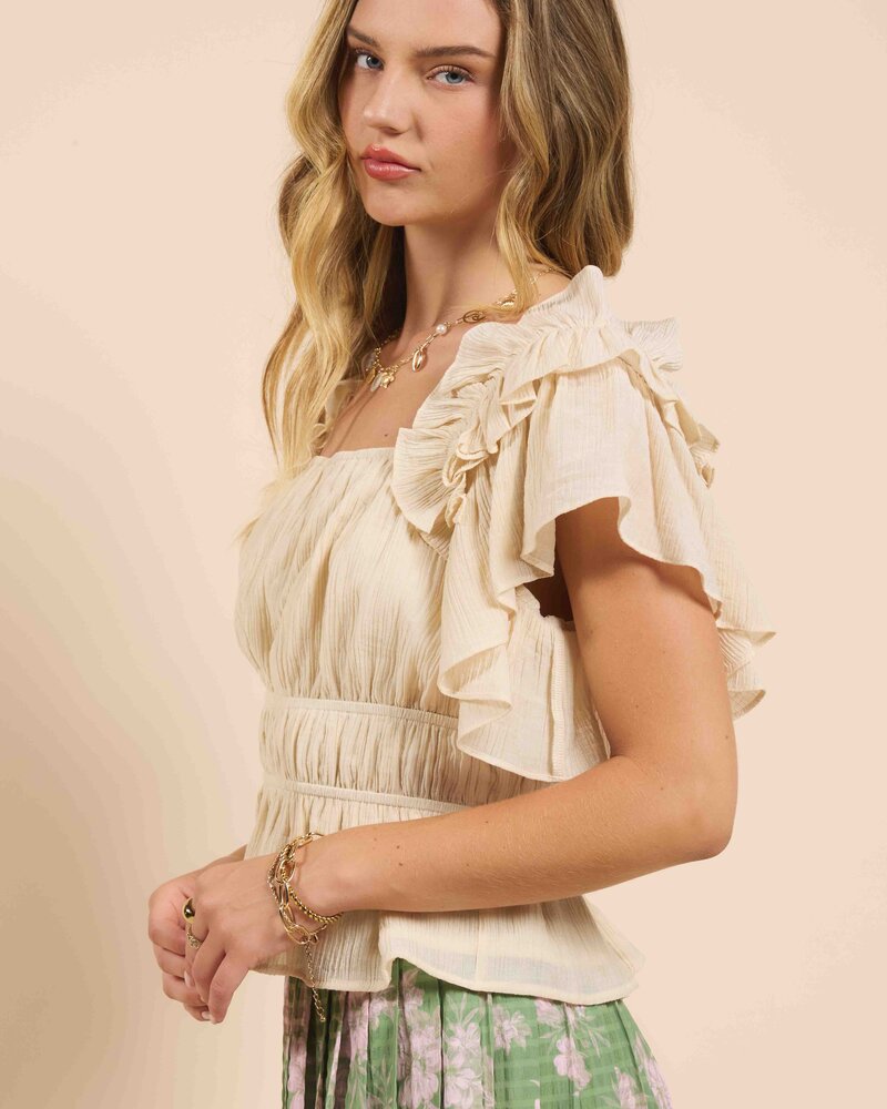 Takes Time Layered Ruffle Top