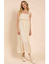 Takes Time Ruffle Trim Maxi Dress