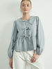 Tonnie Denim Tie Blouse