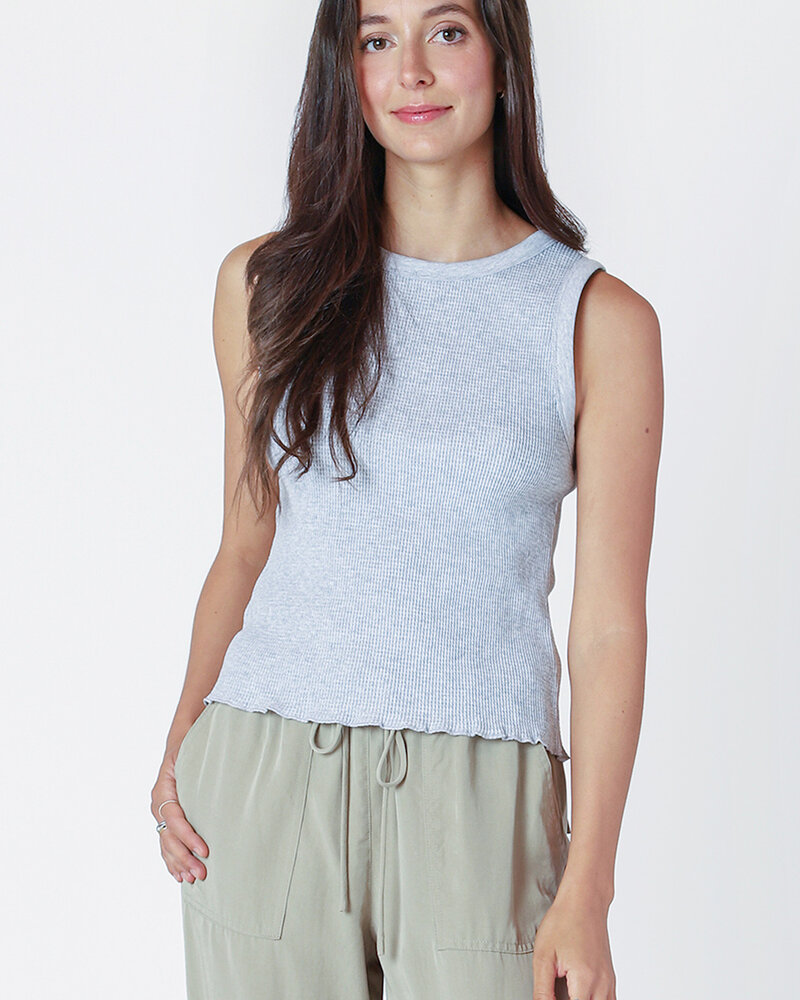 Bali Waffle Tank | Grey