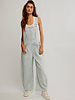 Free People Good Luck Striped Overalls