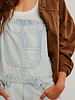 Free People Good Luck Striped Overalls