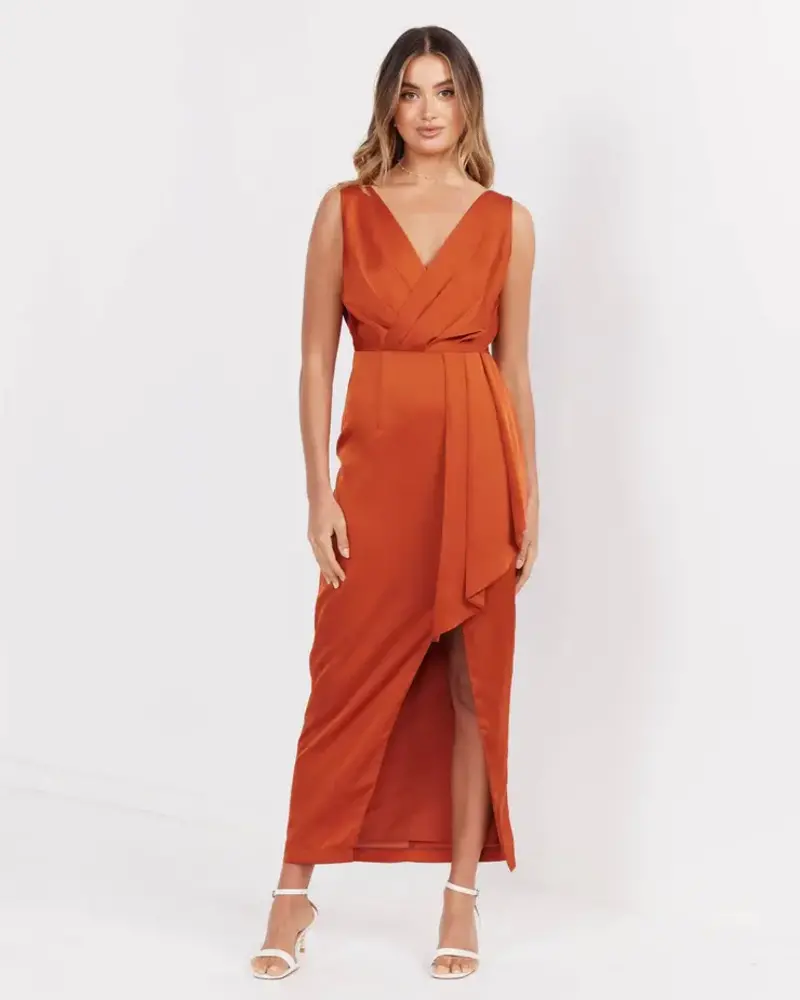 Goddess Dress | Rust