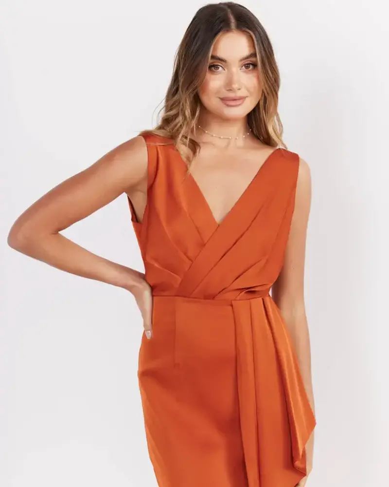 Goddess Dress | Rust