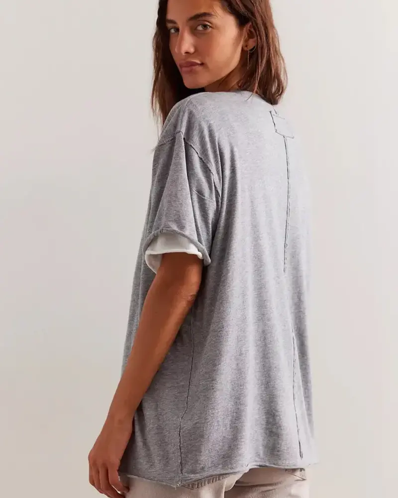 Free People Nina Tee | Heather Grey