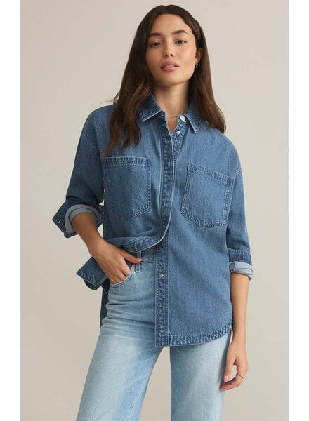 Z Supply All Day Luxe Soft Denim Jacket | Indigo