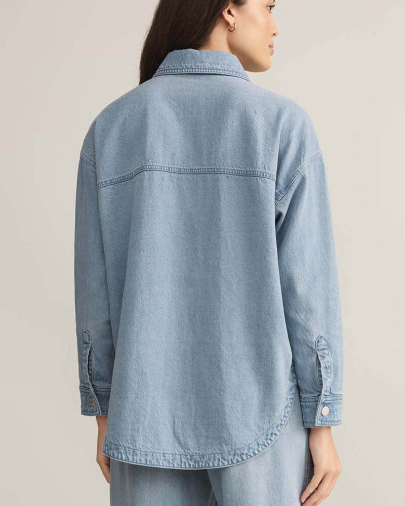 Z Supply All Day Luxe Soft Denim Jacket | Vintage