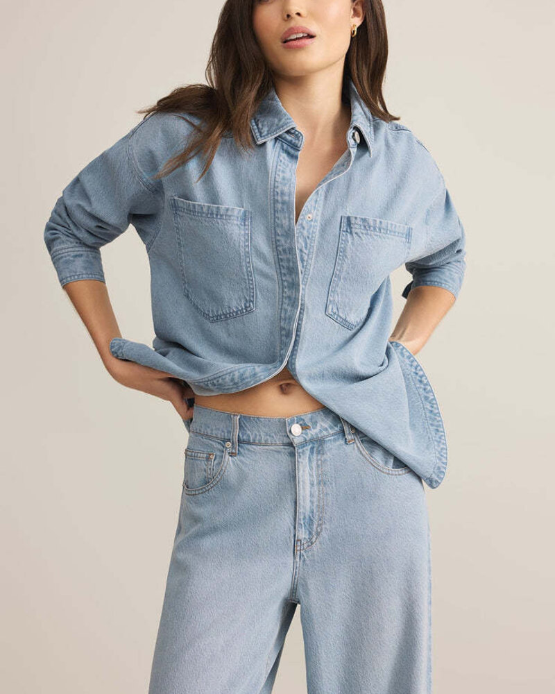 Z Supply All Day Luxe Soft Denim Jacket | Vintage