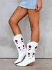 Arden Cowboy Boot | White Garnet