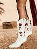 Arden Cowboy Boot | White Garnet