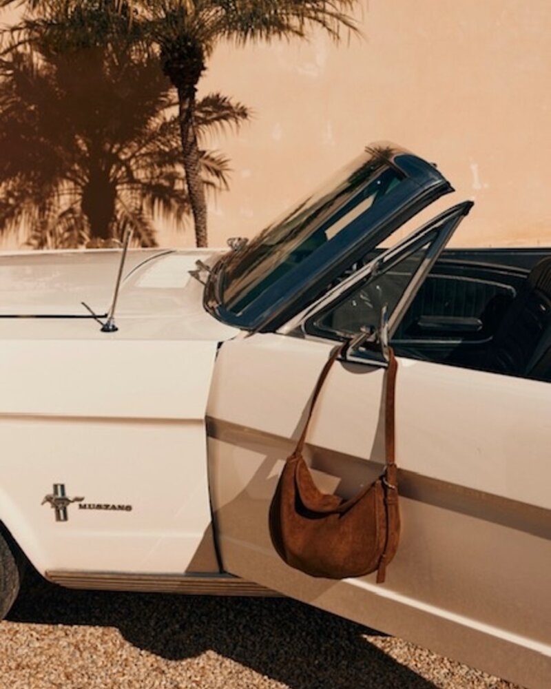 Collins Cross Body Bag  | Cocoa Suede