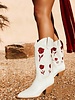 Arden Cowboy Boot | White Garnet
