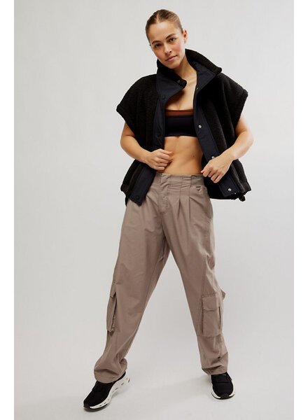 Free People Scout It Out Fleece Vest | Black