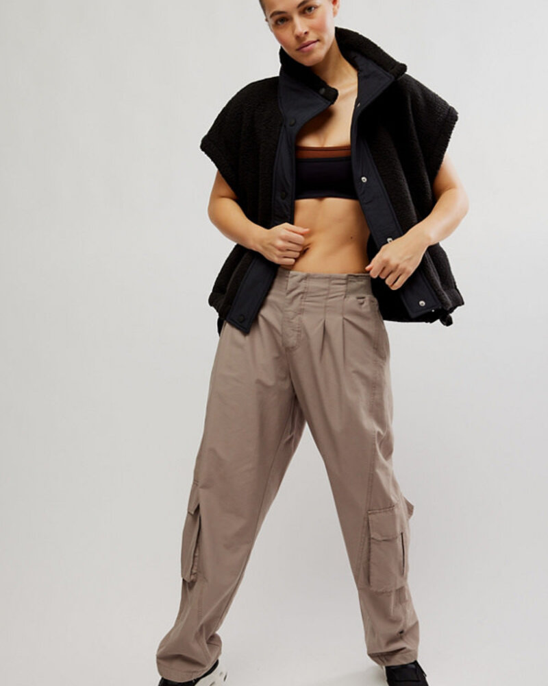 Free People Scout It Out Fleece Vest | Black