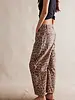 Free People Good Luck Printed Barrel Jeans | Leopard