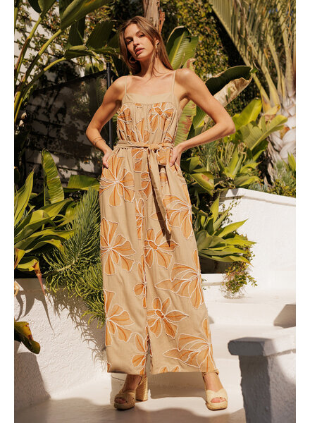 Emie Embroidered Floral Jumpsuit